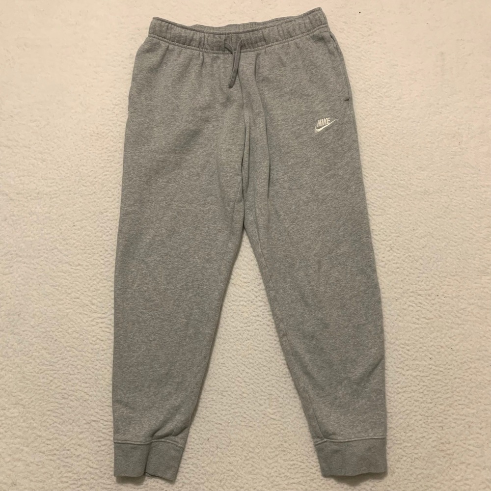 Nike Sportswear Club Fleece Joggers Mens M 30x26 Heather Grey Sweatpants